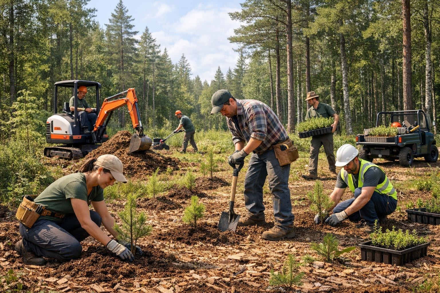 Forest care  ensures the long-term health and production of forests by supporting each stage of professional planning and accurate implementation. The supply fo