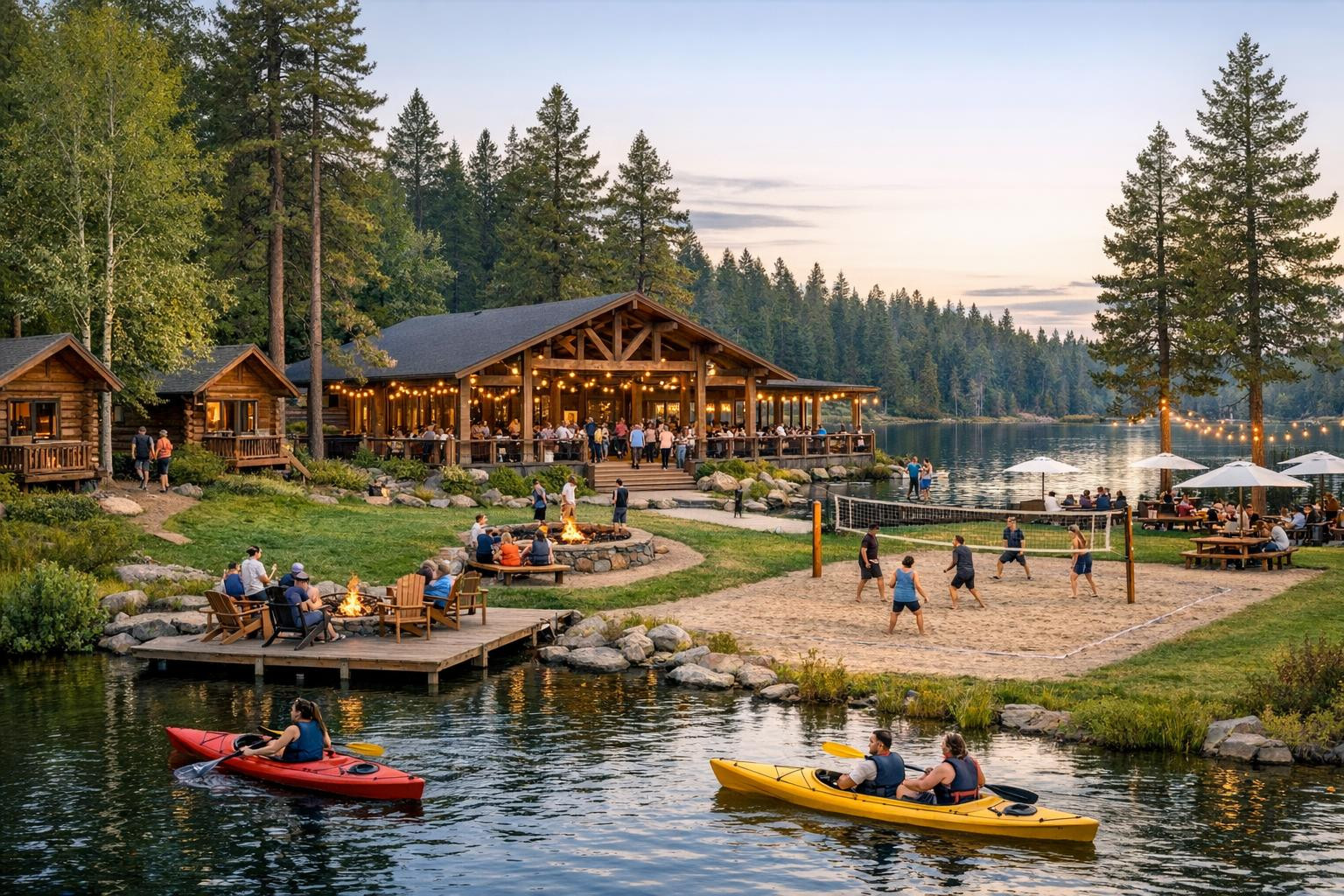 Metsa Recreation Centre  offers well thought-out group accommodation and flexible event solutions near the lake. The whole year-round property combines comforta