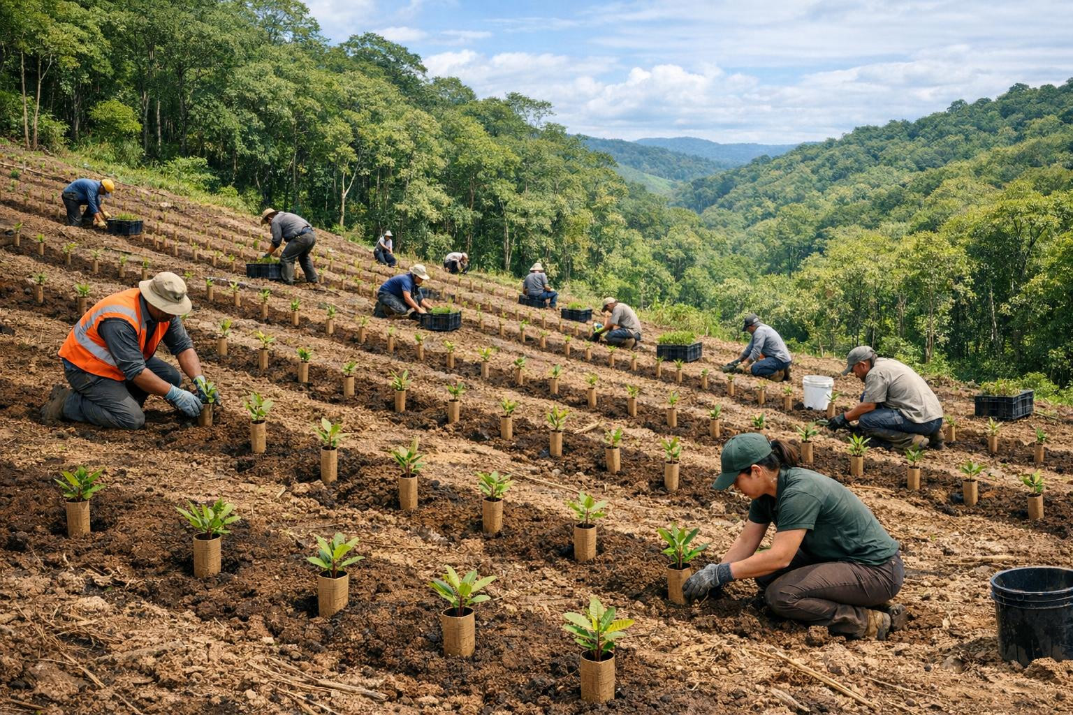 Forest renewal  and  planting  offer a comprehensive solution for the restoration of healthy, durable and economically valuable forests. By combining the planni
