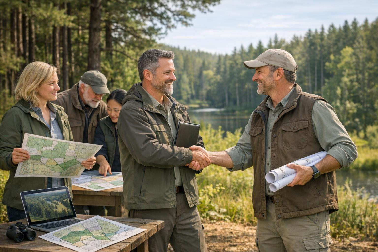 Forest services  offer a coherent and practical solution for forest owners, investors and companies wishing to sell forest land, to sell logging rights or stand
