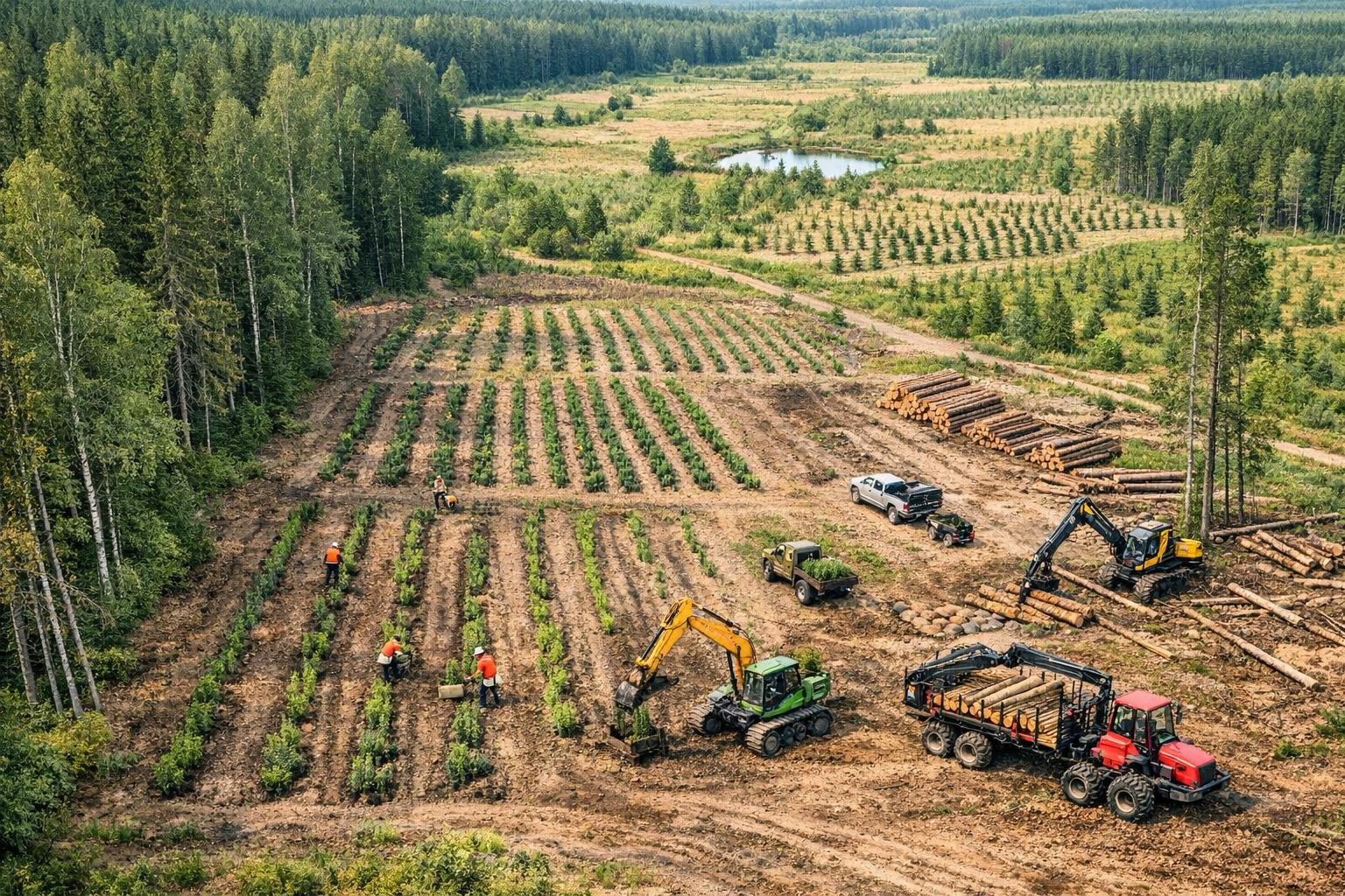 A full forest partner   combining practical forest innovation, maintenance and logistics solutions with professional forest management and full documentation. F