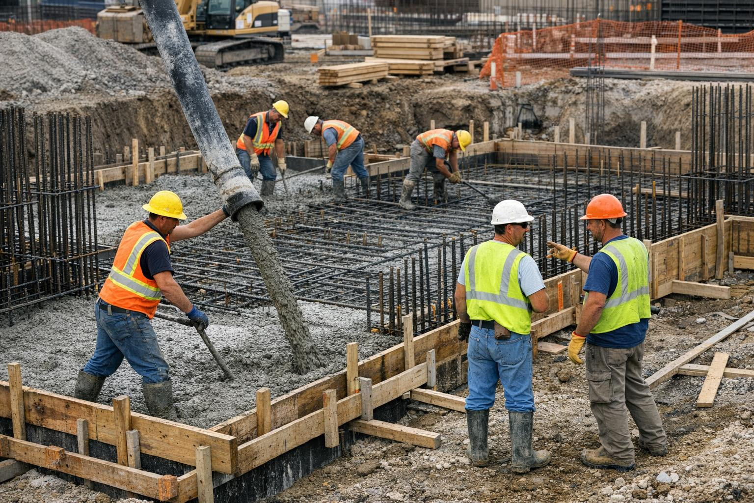 The strong foundation begins with accurate planning and high-quality execution.  The casting and concrete works of the foundation guarantee the stability of the