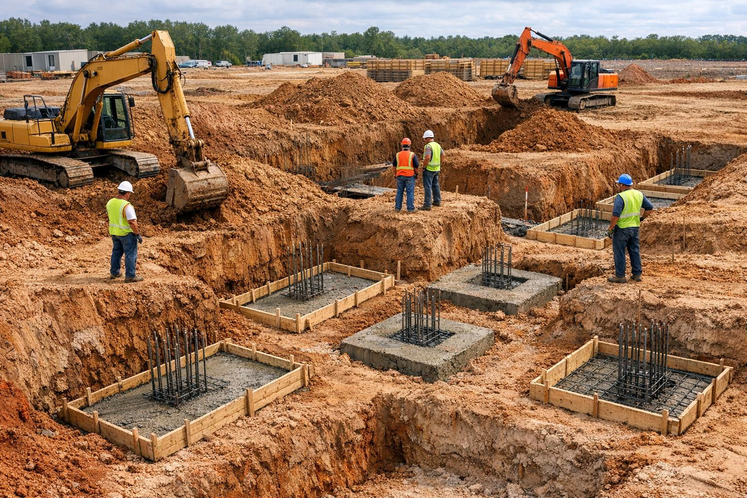 Mining of the foundation and preparation of the foundation to ensure a solid foundation of the construction    Mainly planned and professionally carried out fou