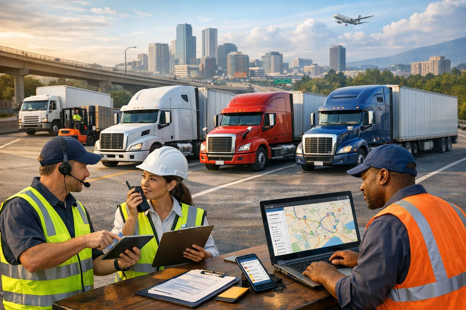 Delivery solutions  connect freight transport, full-solution transport logistics and professional freight forwarding to the truck in order to ensure the timely,