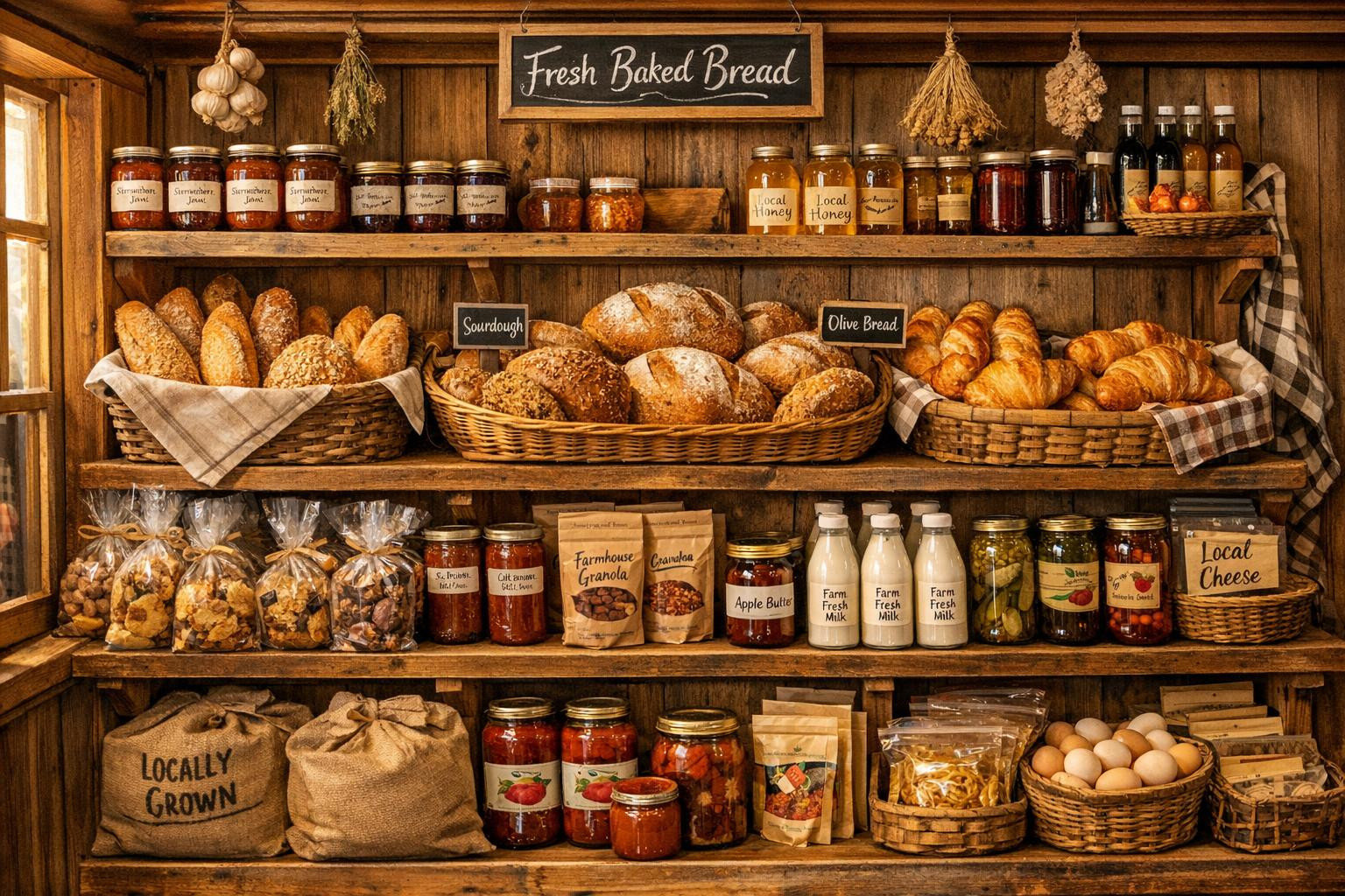 Fresh bakery production and comfortable co-purchase  make daily purchases easy: home bread, pastries and snacks are ready on site and ready to be taken with you