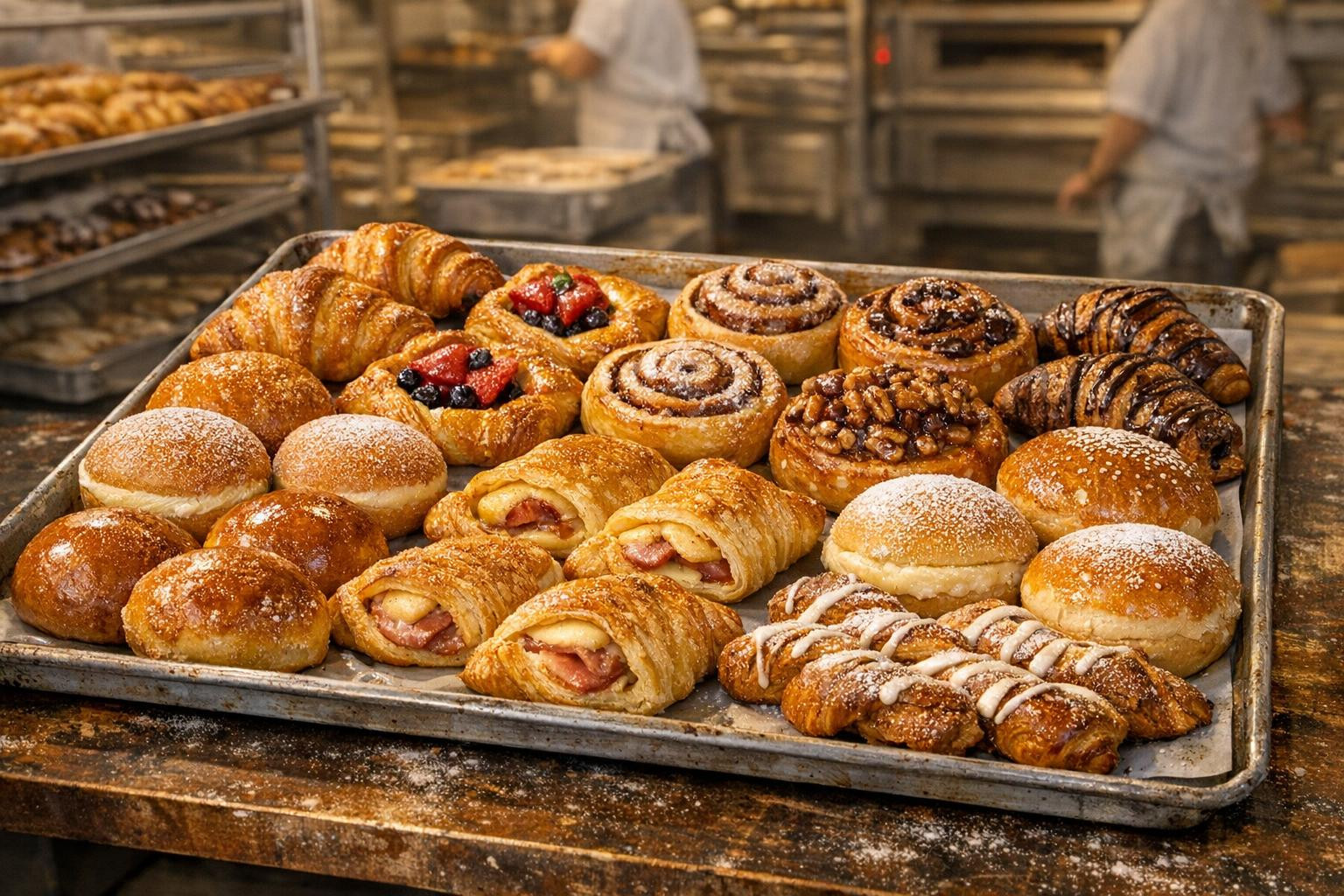 Fresh pies and crispy buns that create a first-class taste experience ...