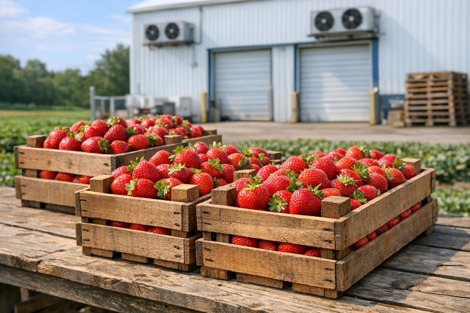 Freshness that reaches the shelf preserved Fresh strawberries ...