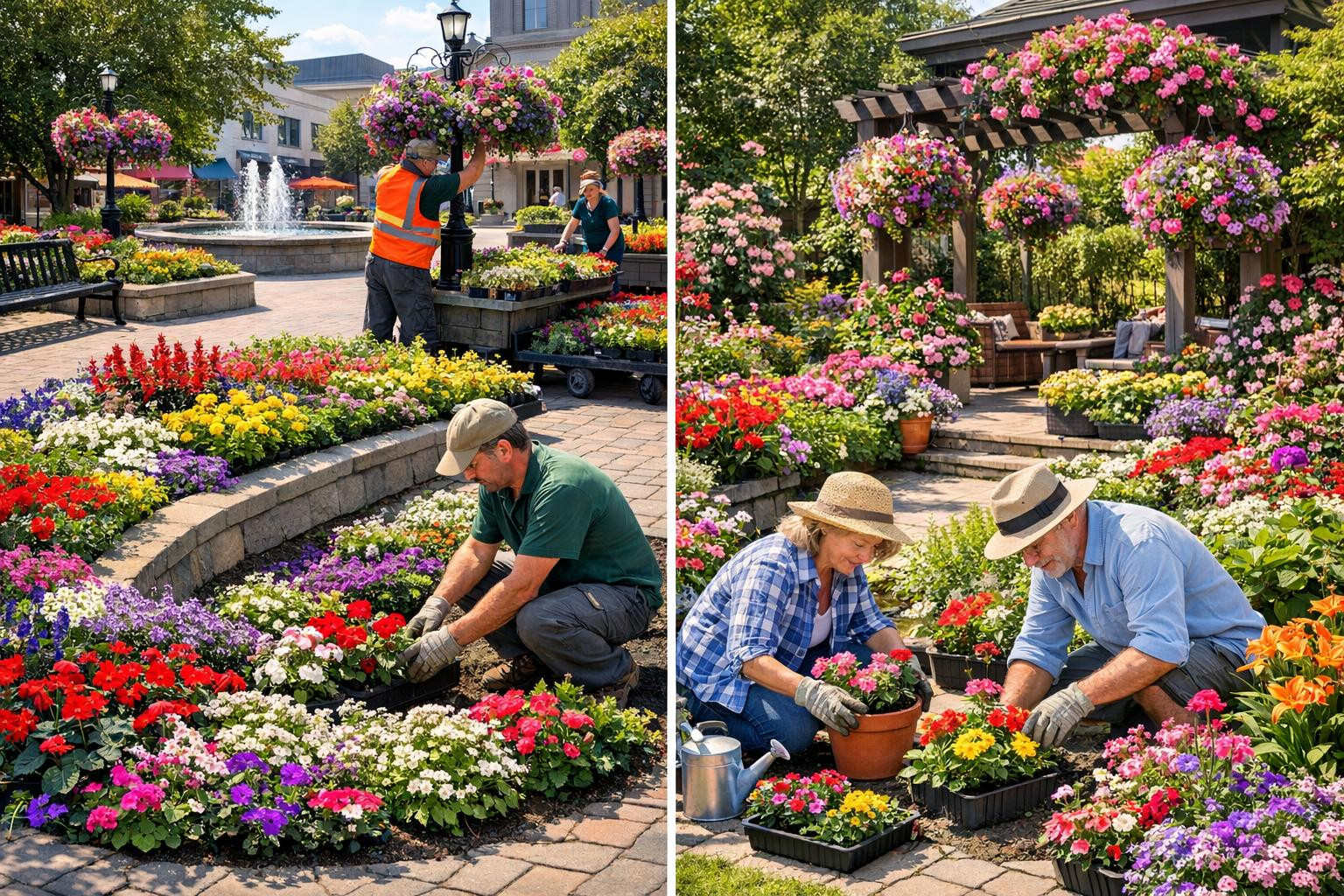 Living summer flowers with local cultivation - intensive colour and simple exchange     Local growing summer flowers  bring the brightness of the garden and the