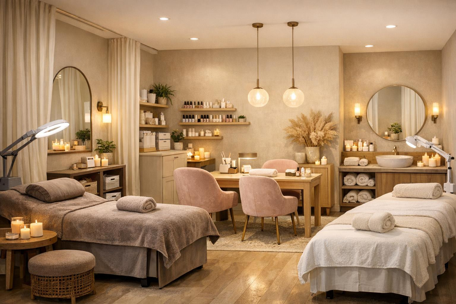 Standing beauty and cared for appearance in a peaceful salon environment    Salong offers a professional approach to beauty and aesthetic services that provide 