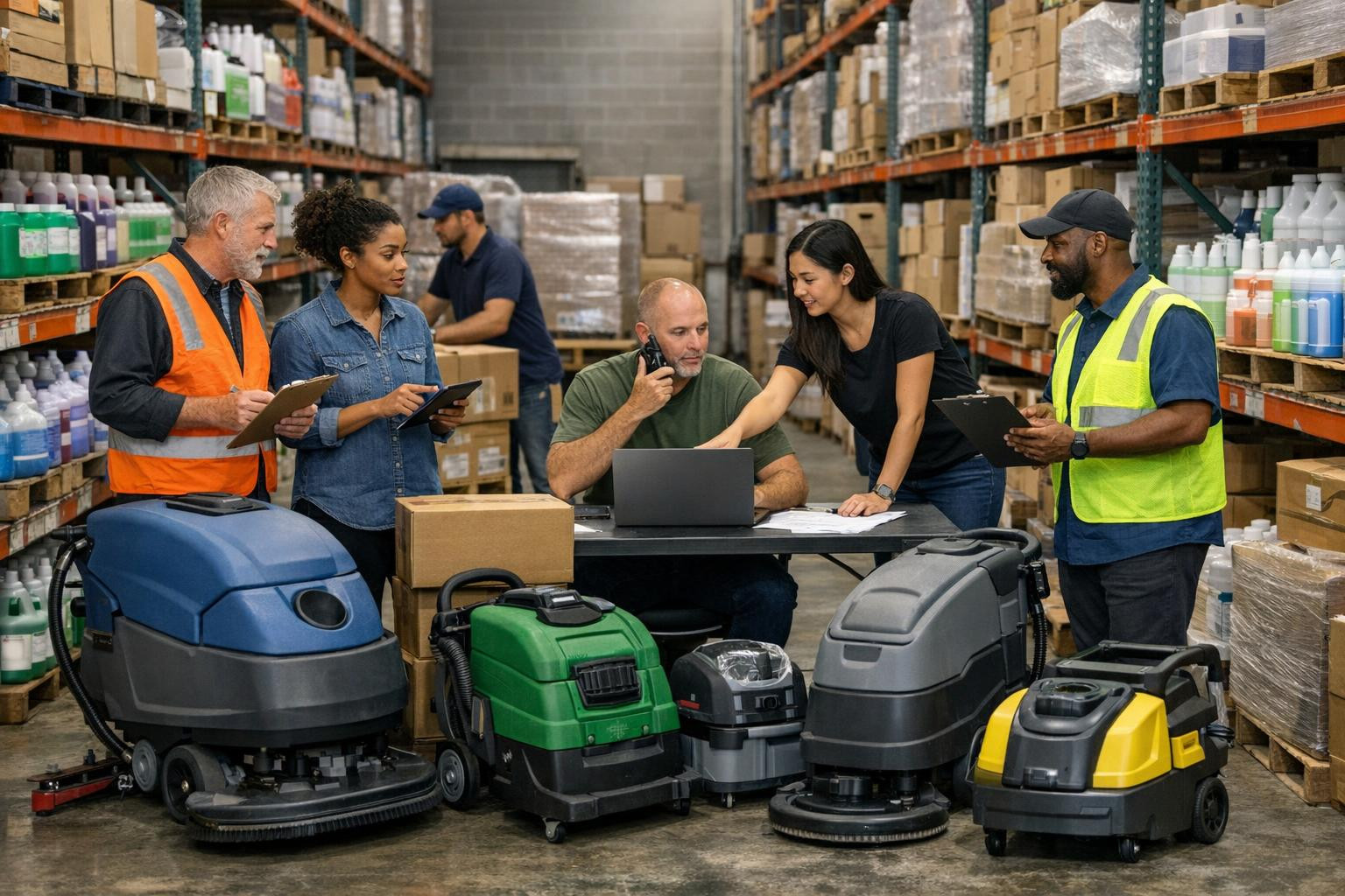 Full cleaning solutions   combine high-quality  cleaning chemicals  , reliable  cleaning machines   and smart  web shop   purchasing experience to bring cleanin