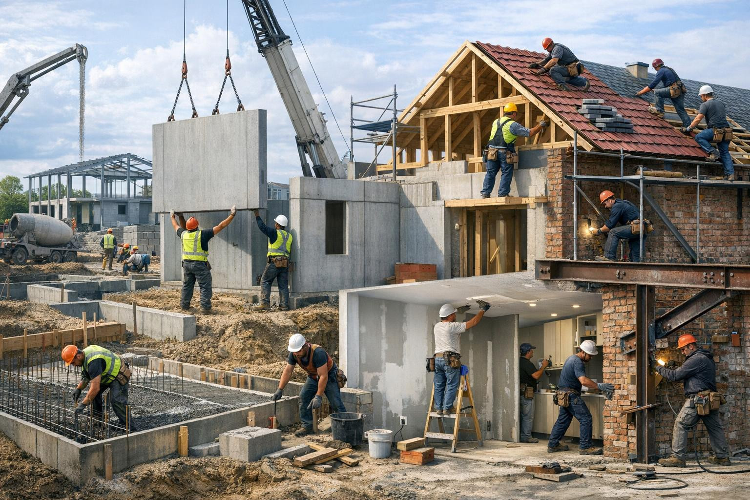 Strong base, perfect end result: construction solved from one place     Full solutions for construction   combine professional planning, prefabricate efficiency