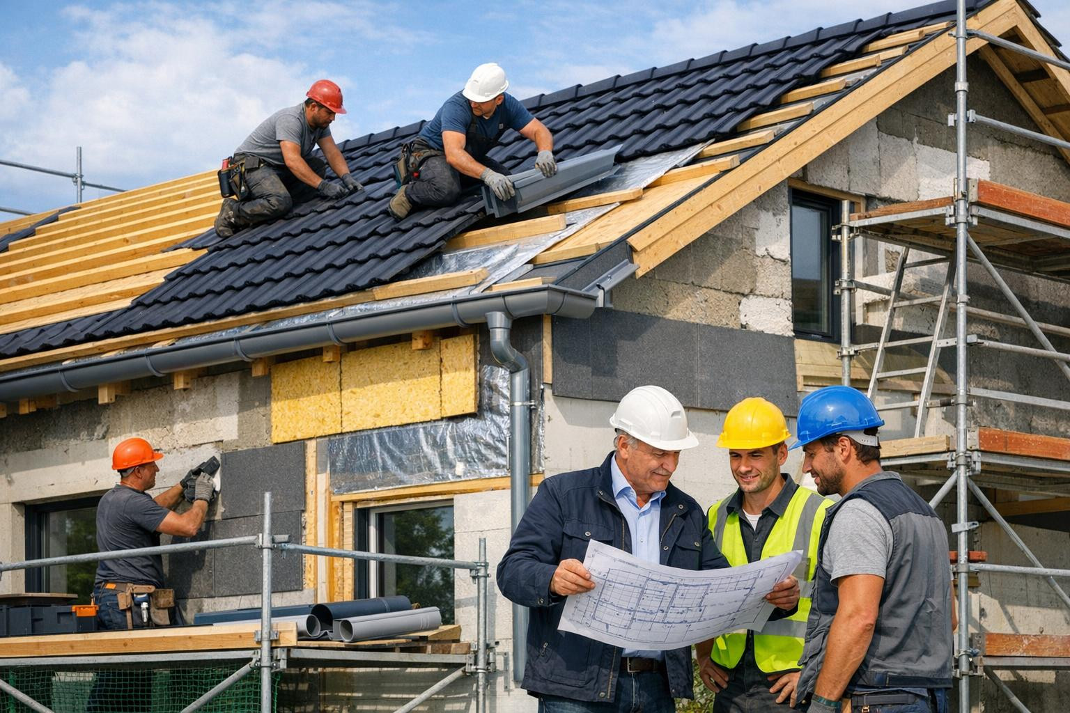 Full solutions from roofs to facades that reduce maintenance costs, increase energy efficiency and ensure high quality and time-limited execution of works.    W