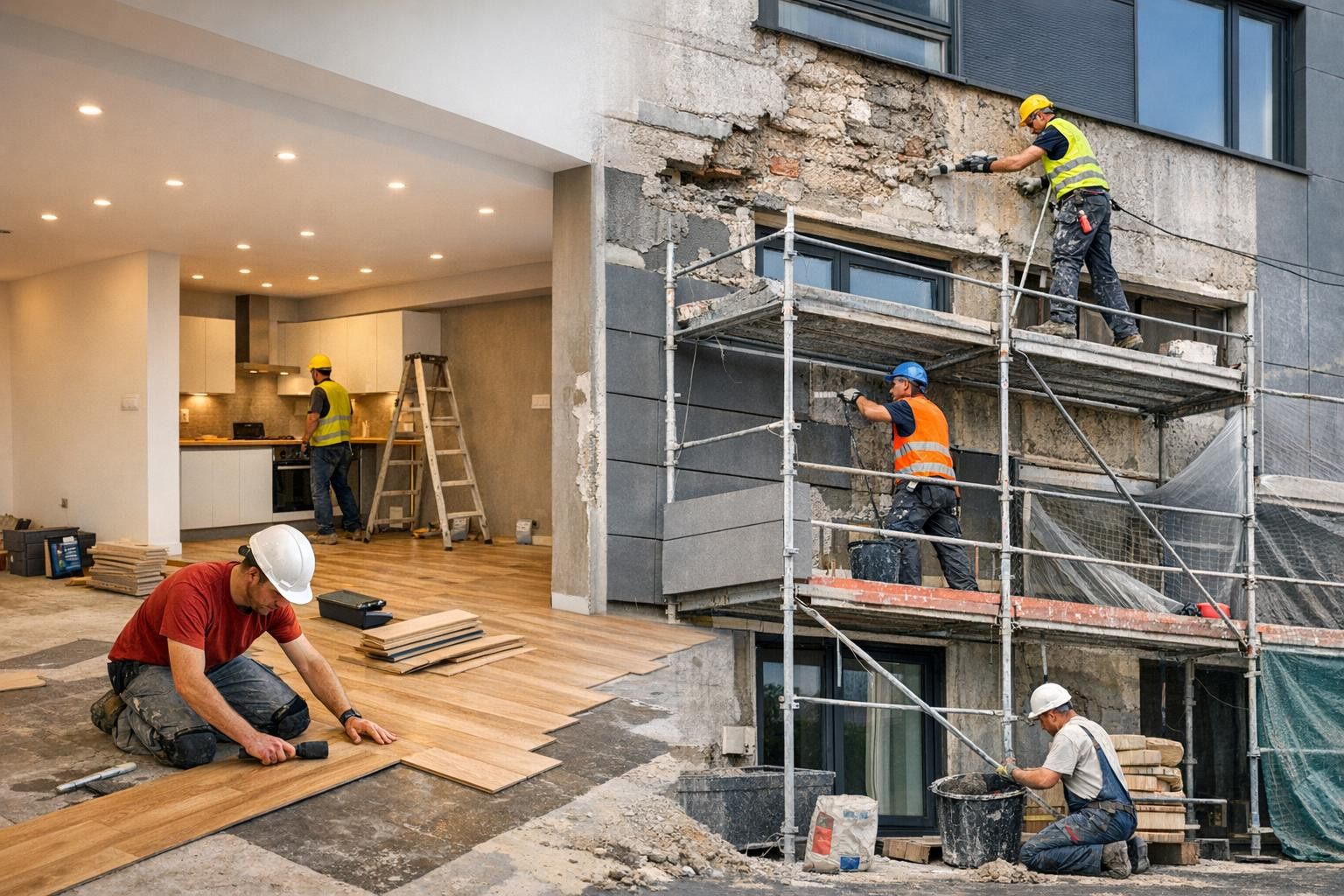 Complete interior and exterior finishing that protects and decorates    Complete interior and exterior finishing combines precision finishing, high-quality floo