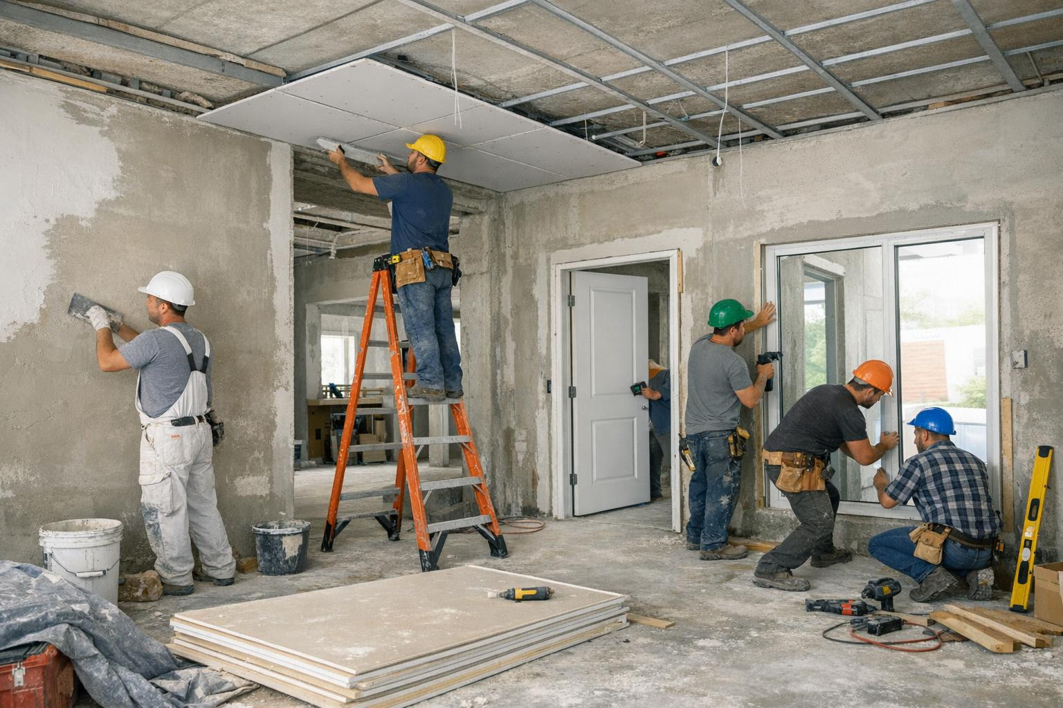 Preparatory solution for each internal project    < Internal finishing   gives the room a finished and ready-to-use look from the preparation of walls and ce