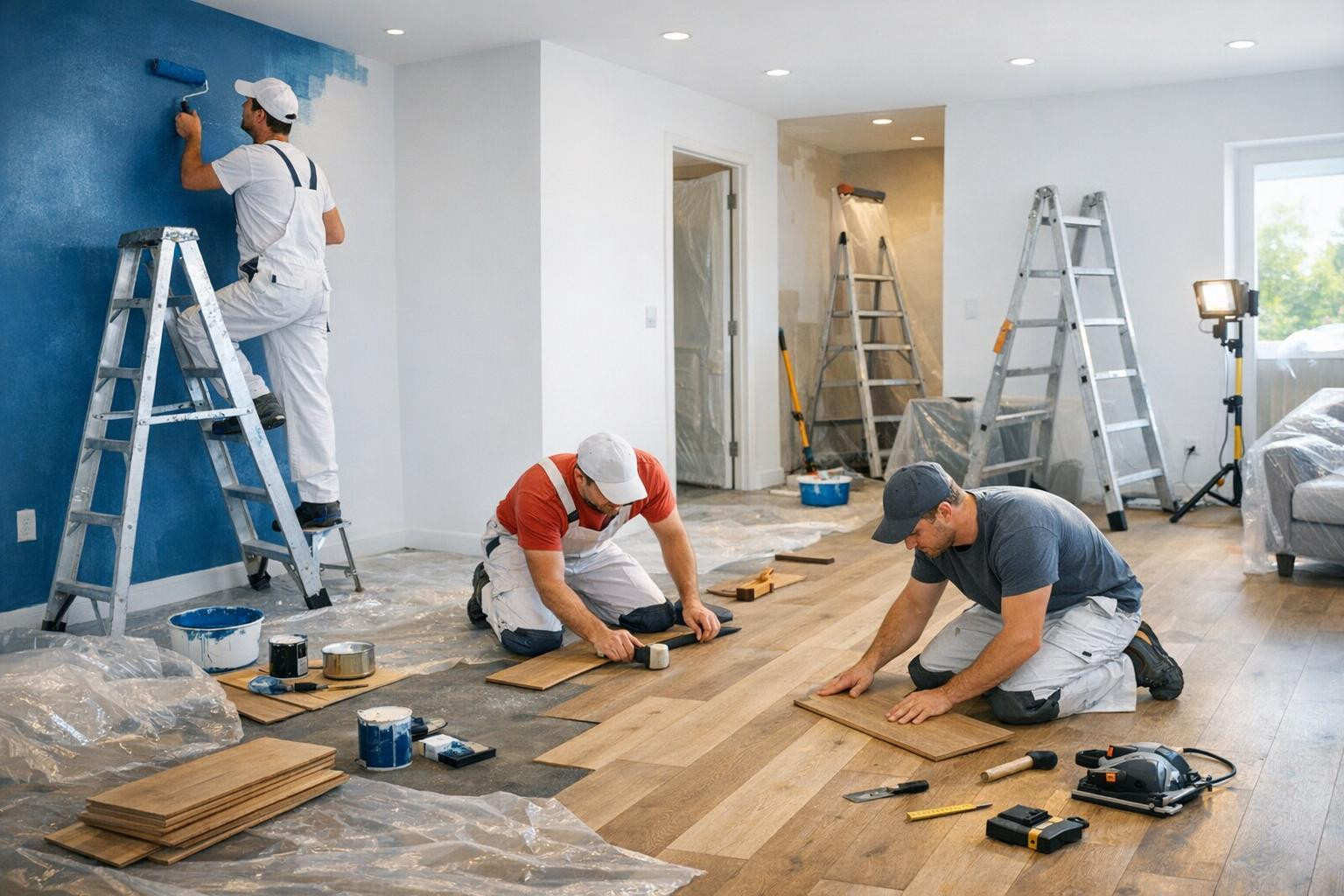 Full interior finishing - rooms ready for use Internal finishing ...