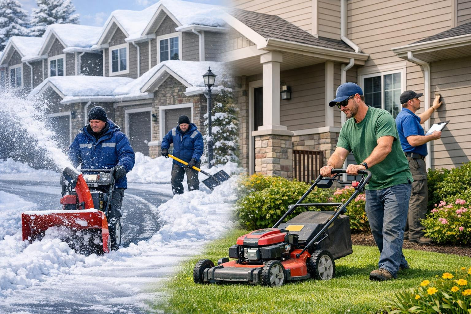 Full maintenance that keeps the property safe and representative   < Year-round full maintenance  combines professional approach and rapid response to ensure