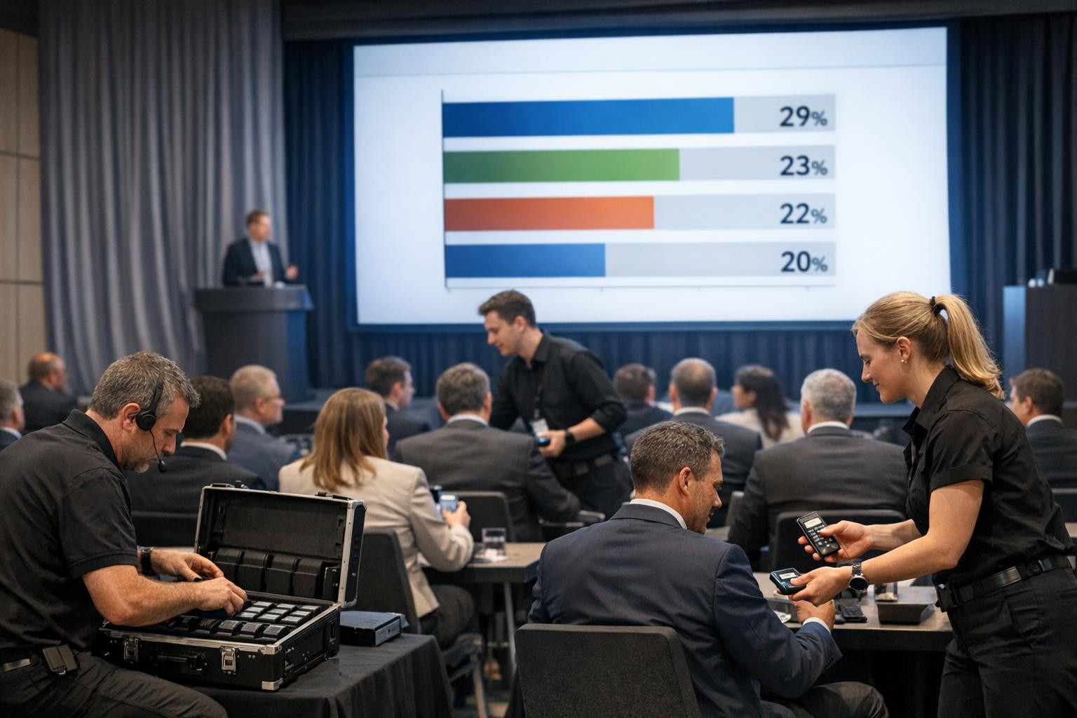 Full solution for real-time voting  offers a ready solution for every major meeting, conference or training where decisions must be fast, accurate and clearly d