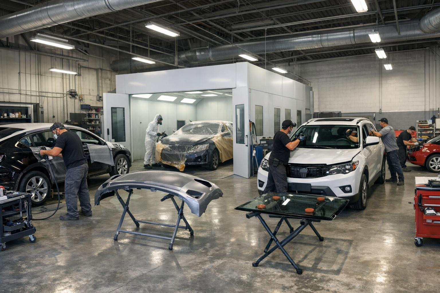 Full service body shop  offers an independent and reliable solution for each vehicle in Tallinn: professional  hull repairs , accurate  plaque repairs , high qu