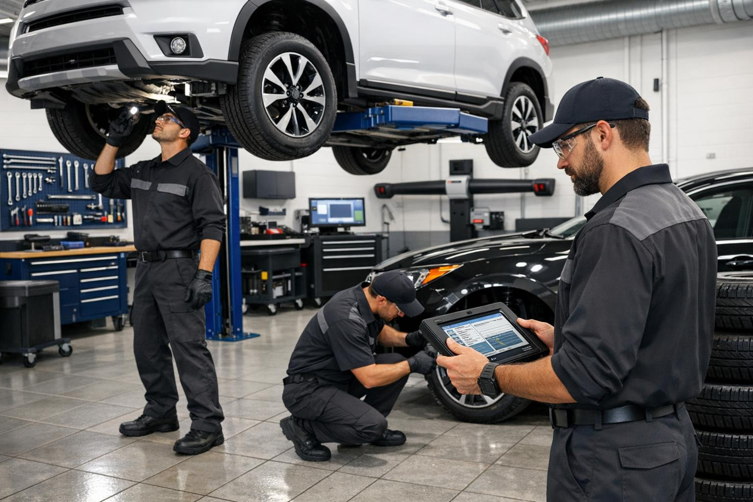 Full service for a car that protects the value of the vehicle and ensures safety    Full service car service combines all essential maintenance and repair work: