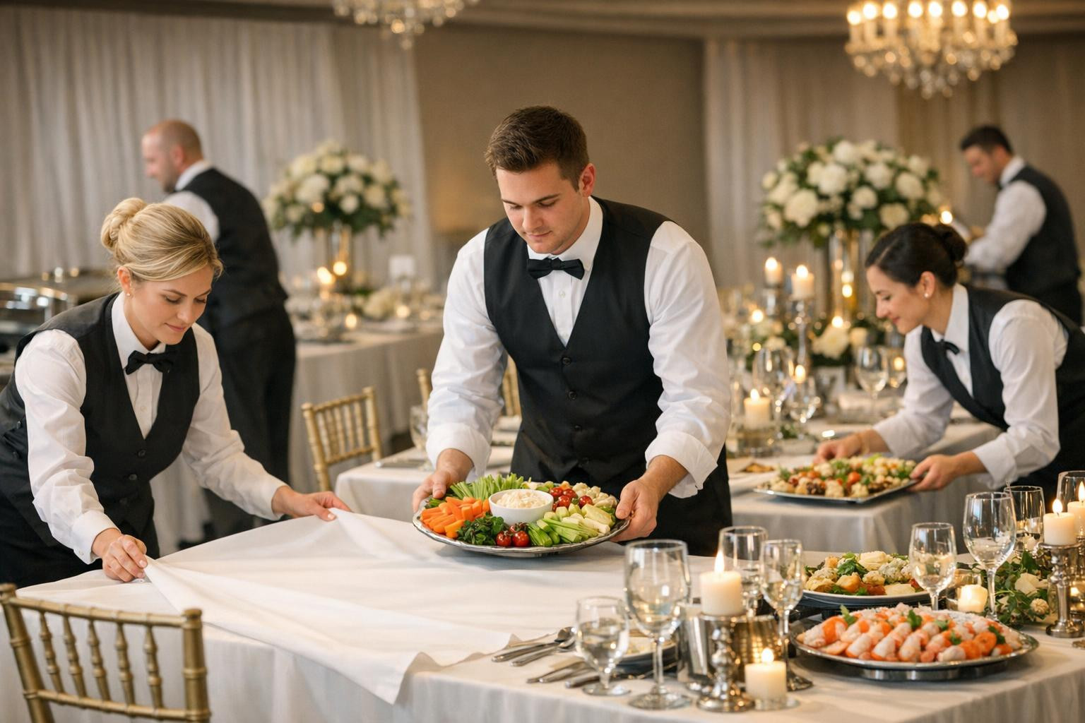 Full service catering and table coating - unconcerned and tastefully finished event    Full service catering and table coating  ensures the event catering, deli