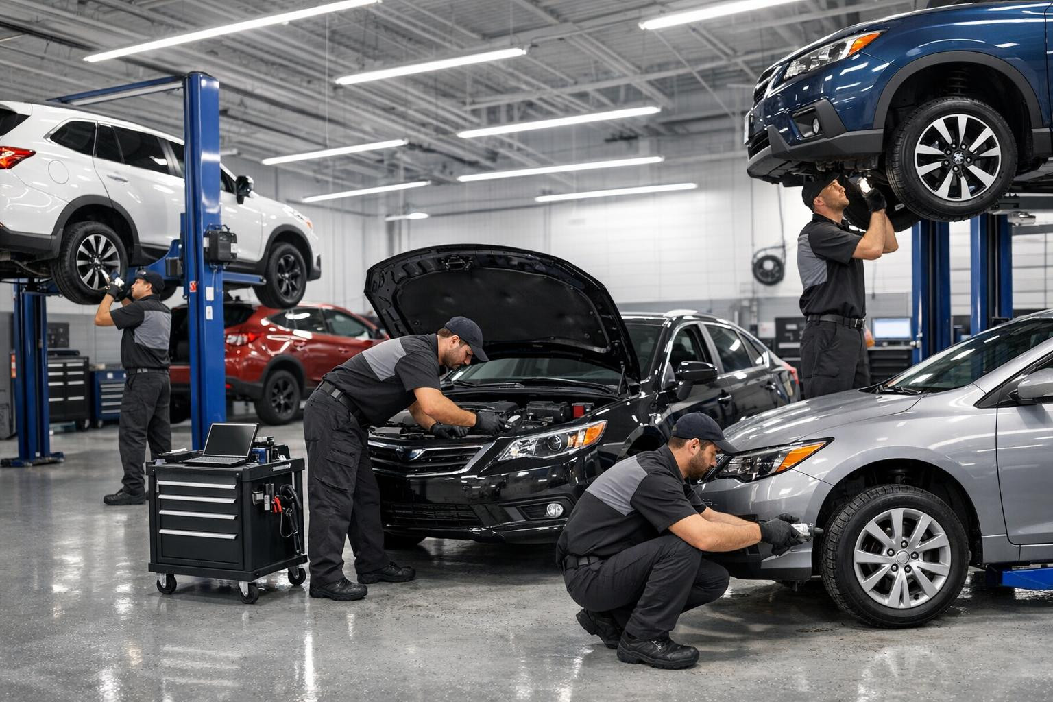 Full service for cars  ensures unconcerned traffic for both daily passenger cars and business authorizations. Repair and maintenance of motor vehicles, state-of