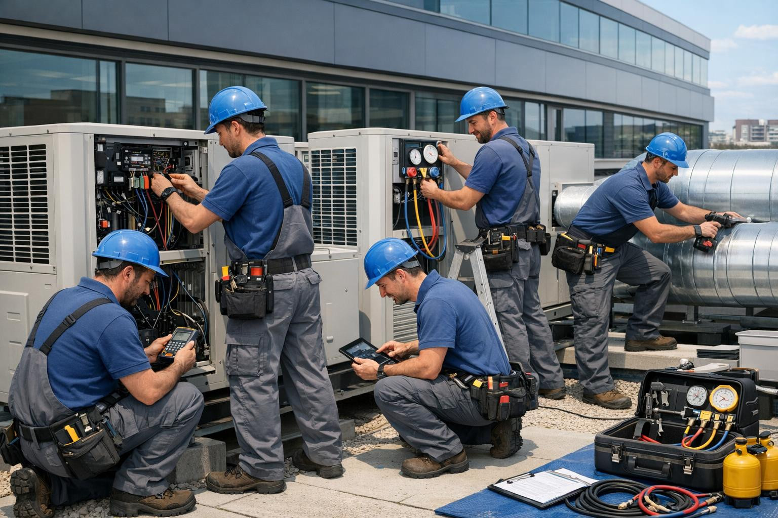 Full service for climate   covers the entire process from the construction of the installation project to the final technical checks and start-up. The solution 