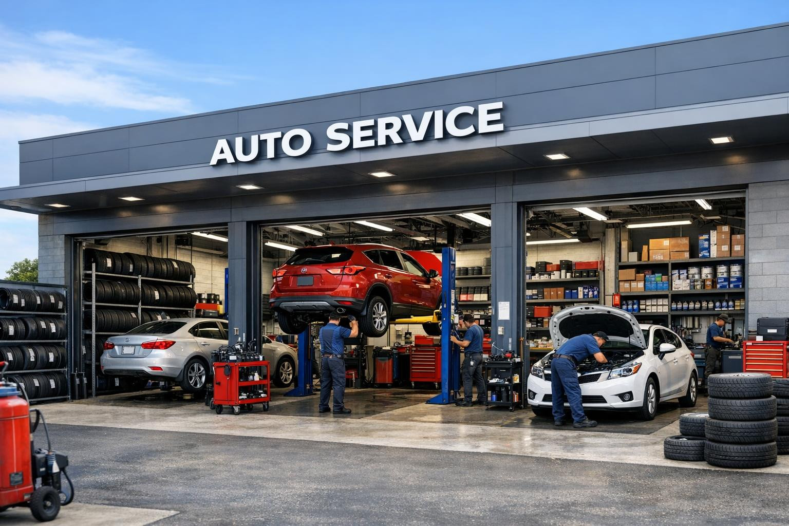 Full service for a vehicle   provides a comprehensive solution for the day-to-day operation and long life span of the vehicle: regular maintenance, accurate dia
