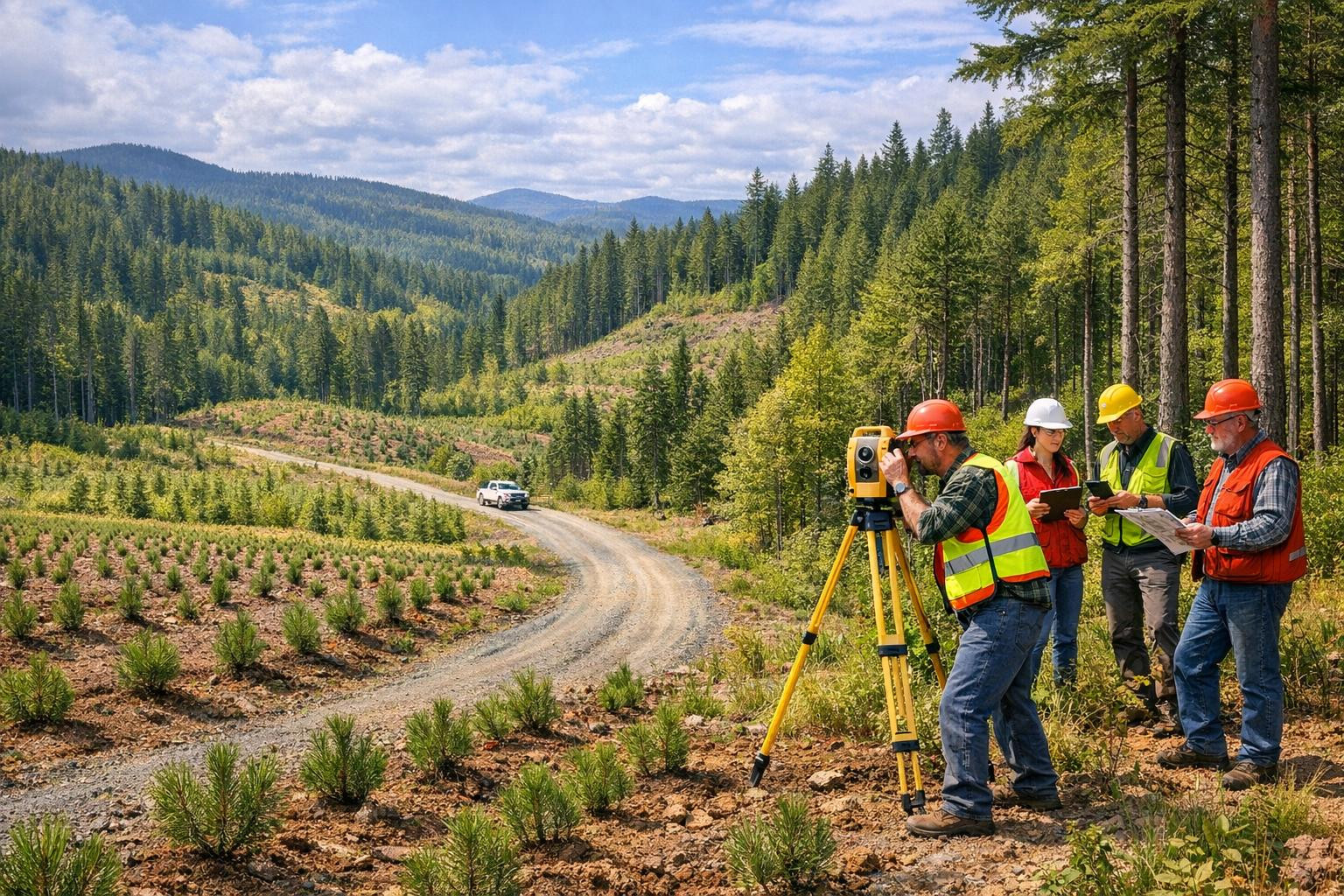 Full service in forests  combines practical implementation and strategic management to ensure forest recovery, growth and economic benefits throughout the life 