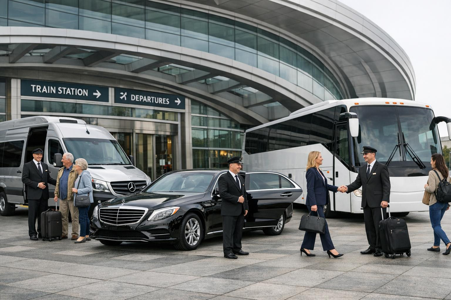 Travel of a full service on the ground, which facilitates every movement    Travel of a full service connects door-to-door transfers, VIP‐transfers, bus trips, 