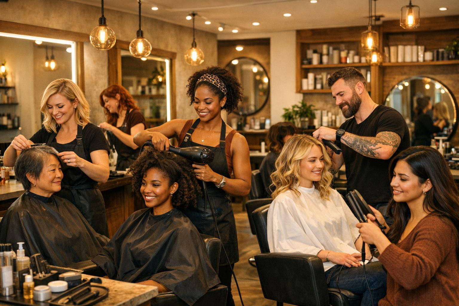 Personal style from start to finish    < Hair care  , which combines precise surgery, recruitment and care, creates a hair that is compatible with everyday l