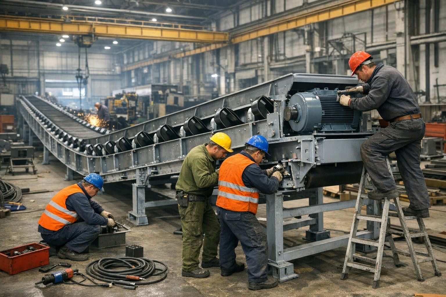 Effective full solution from contract production to system start-up    < Contract production, assembly, installation and start-up   ensures the final readine