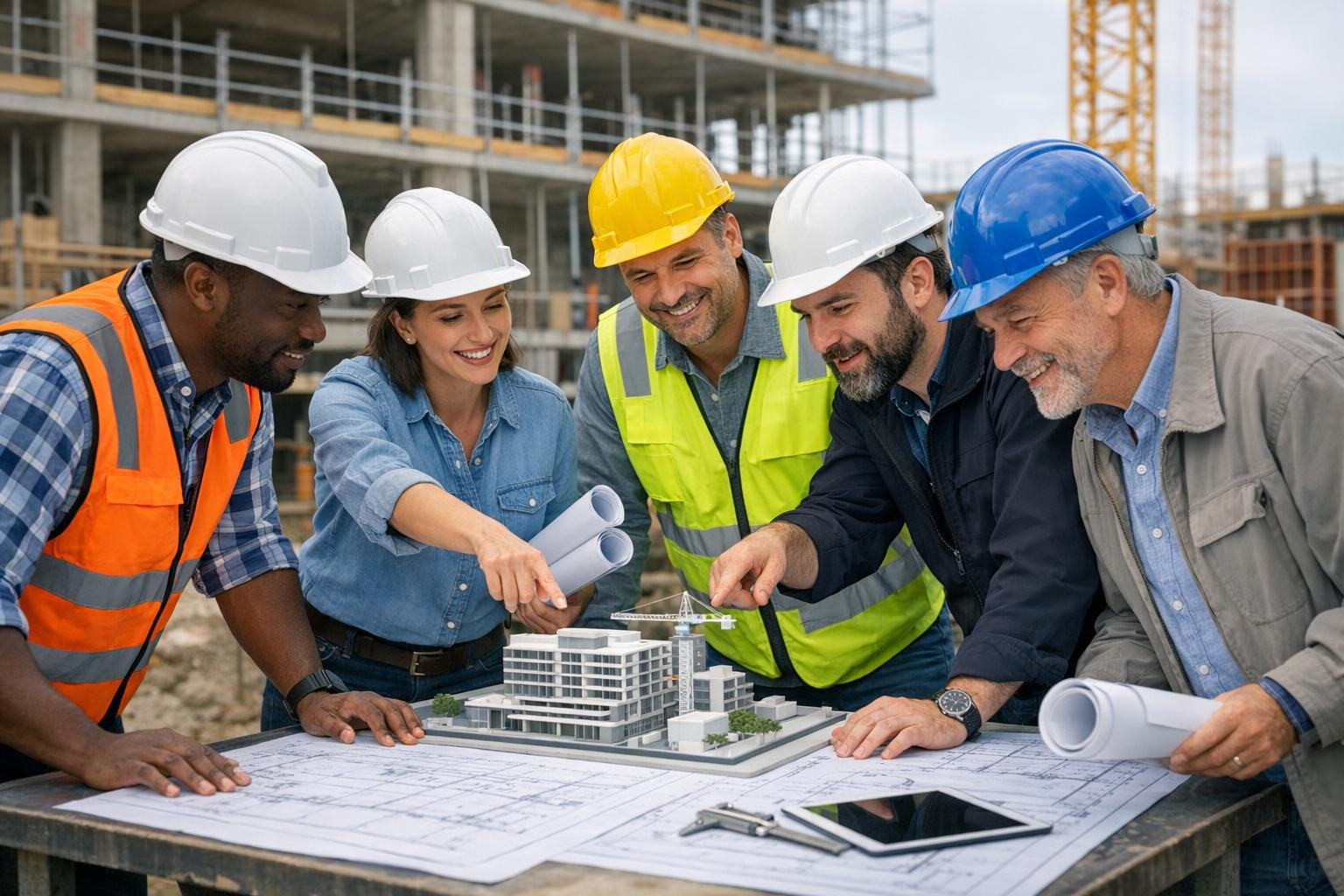 Full solution of integrated construction     Full and coordinated approach  covers the entire construction cycle from the original concept to the transfer of th