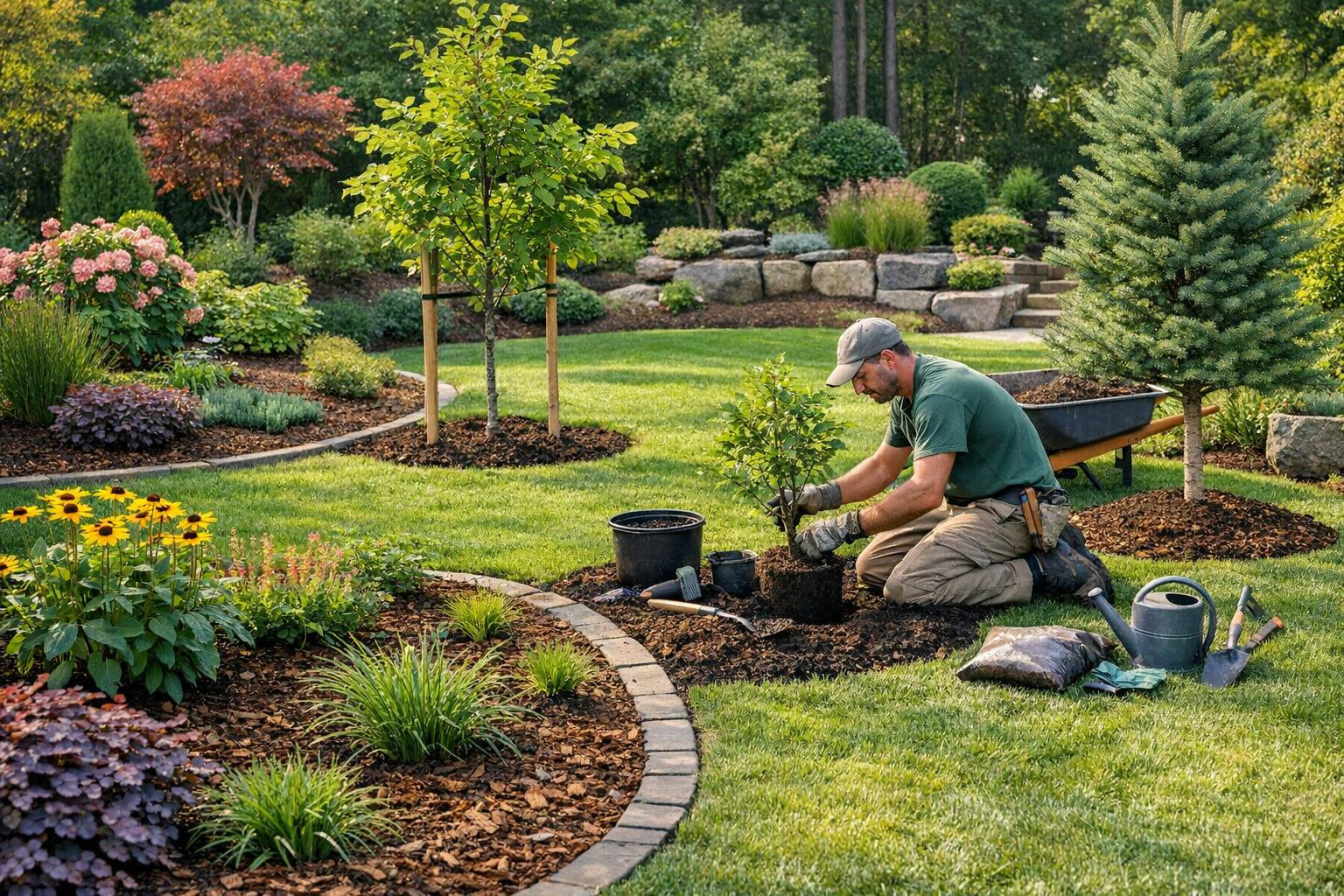 Full solution for grazing   creates complete, aesthetically functioning outdoor spaces from the first seed to long-term maintenance. The service combines planti