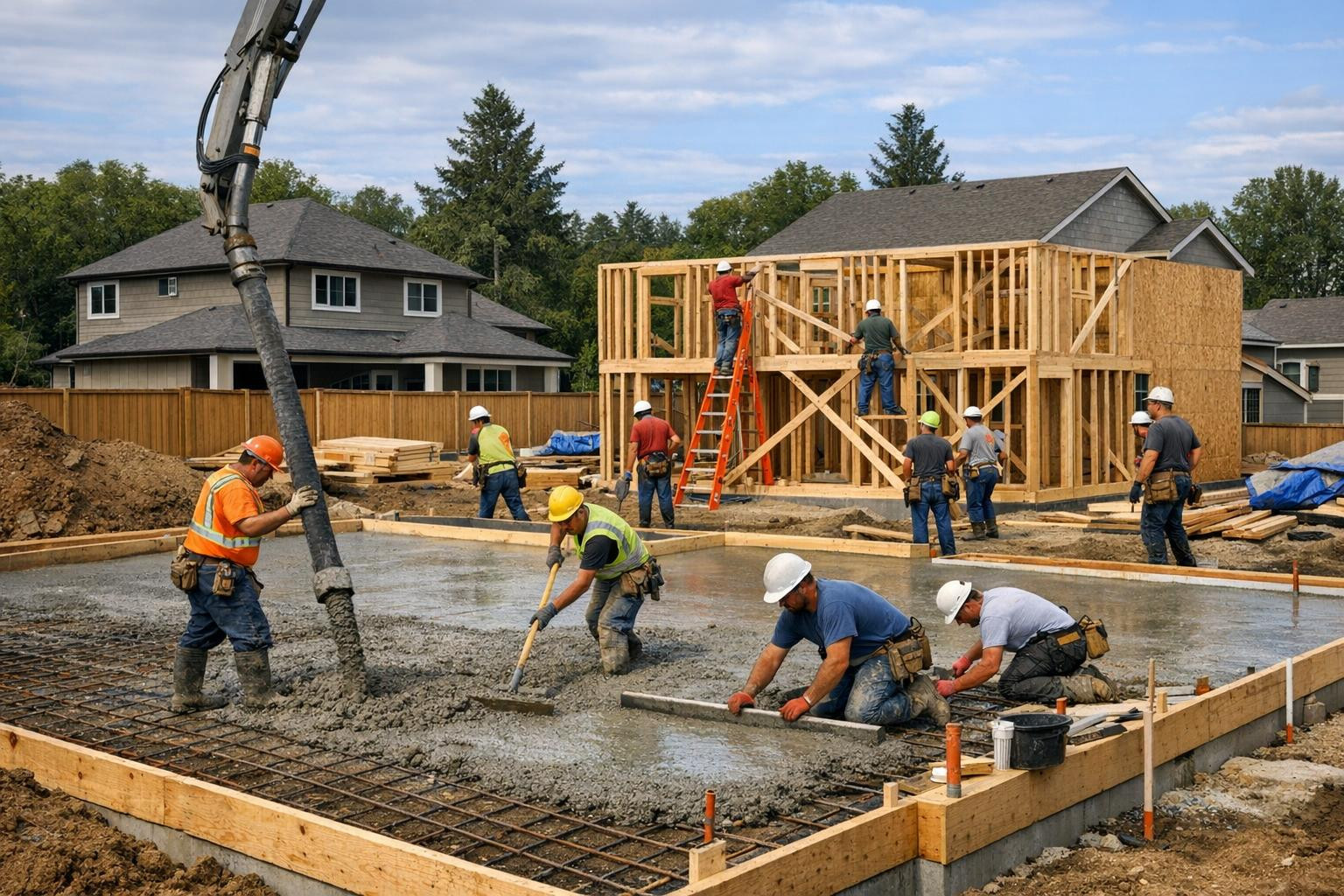 Full housing and house building from foundation to finishing     Housing construction  and  Housebuilding  require precision, experience and compliance with bui