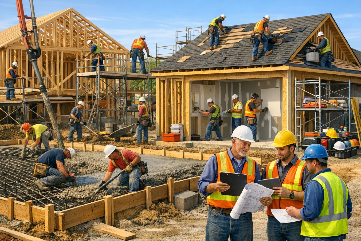 Full solutions for construction   brings all stages of the construction project to one smooth process: from the beginning to the end of the construction work of