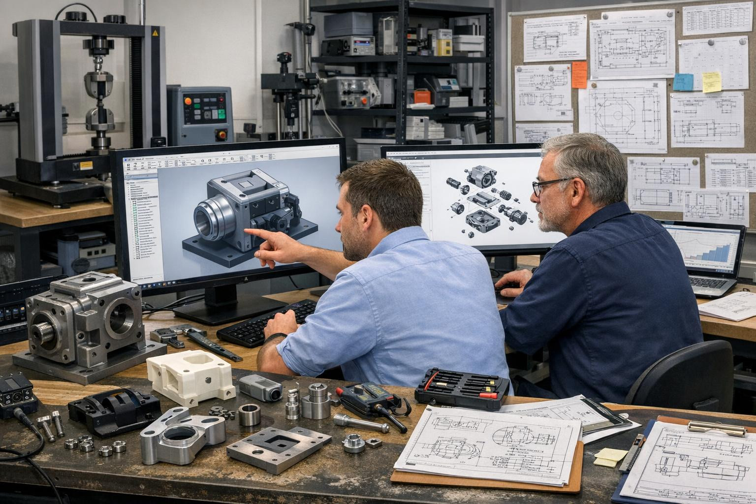 A comprehensive engineering solution combines technical design, CAD modelling, product development, prototyping and testing and testing for a single, results-or