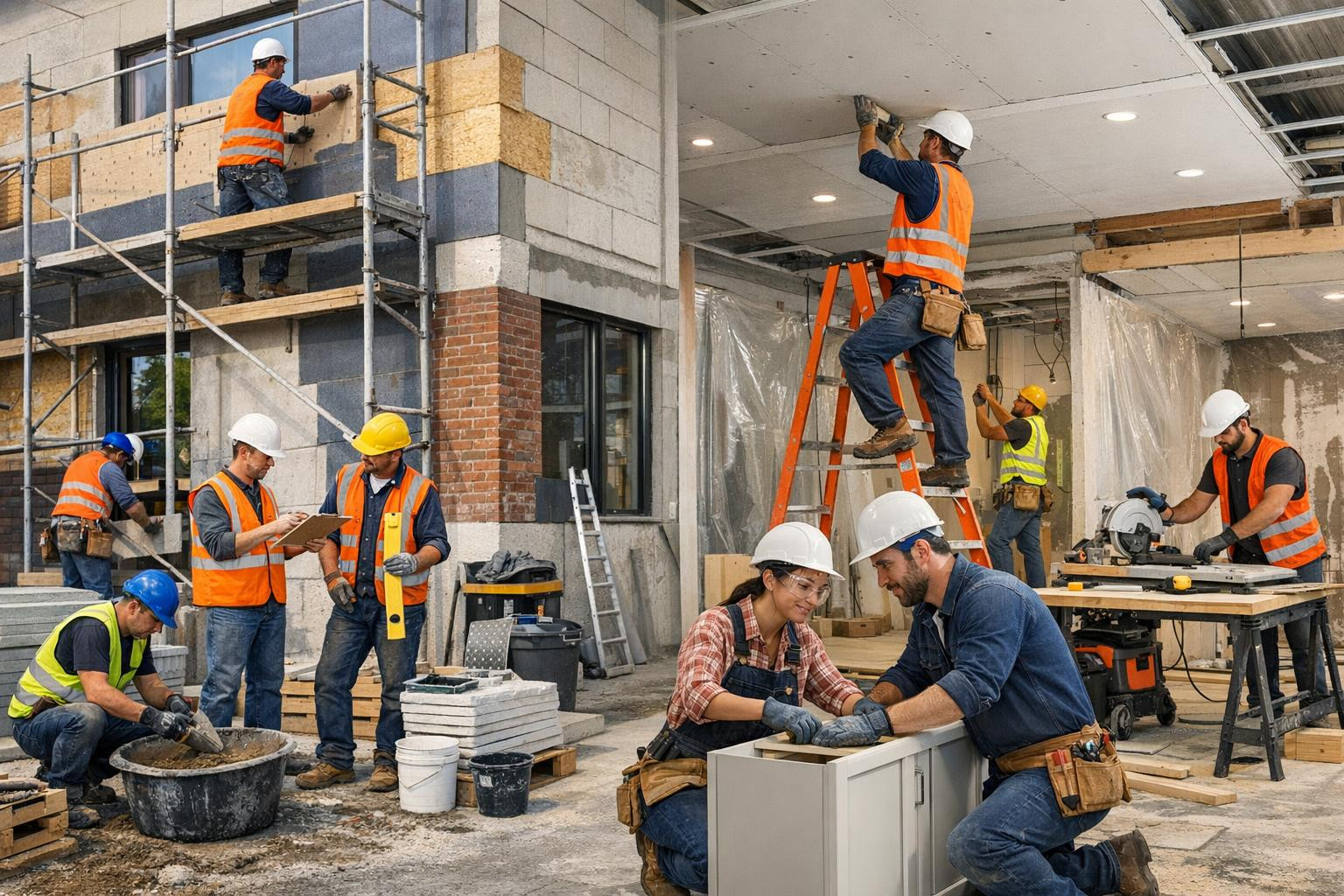 Full general construction and renovation from planning to finishing     General construction  and  renovation  need not be a stress or unexpected additional cos