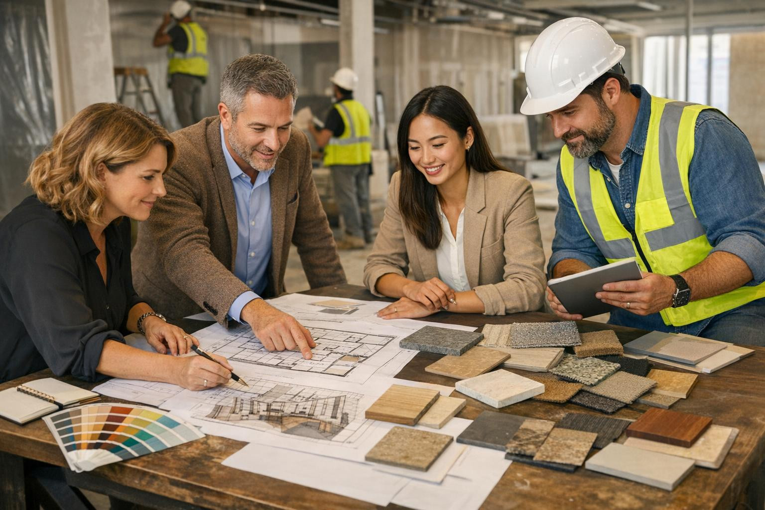 A solution that combines internal architecture to installation    Full service for the interior finishing of commercial real estate and the production of specia