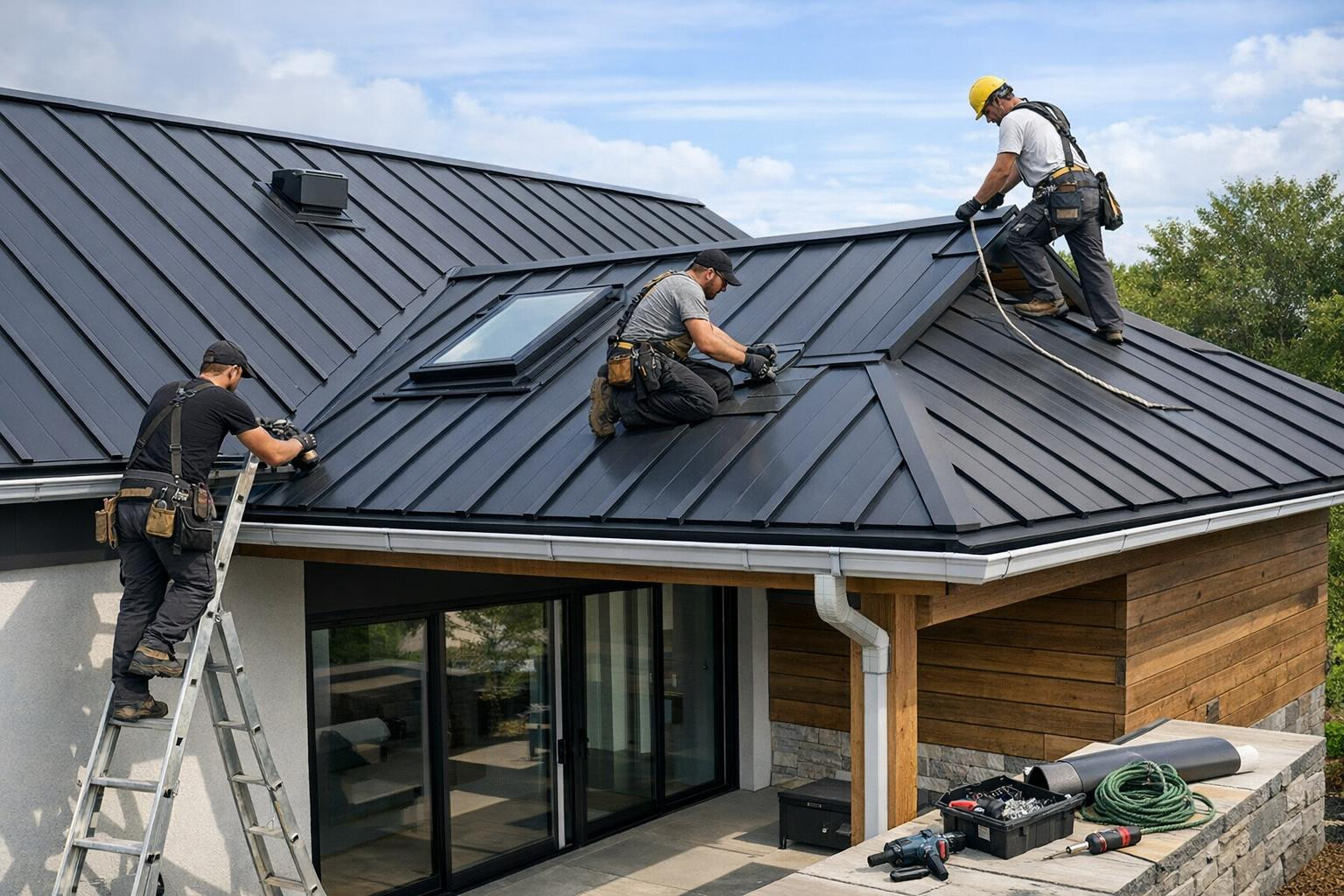 Complete roofing   ensures long-term protection of the home or business area without concern for the coordination of several subcontractors. The complete design