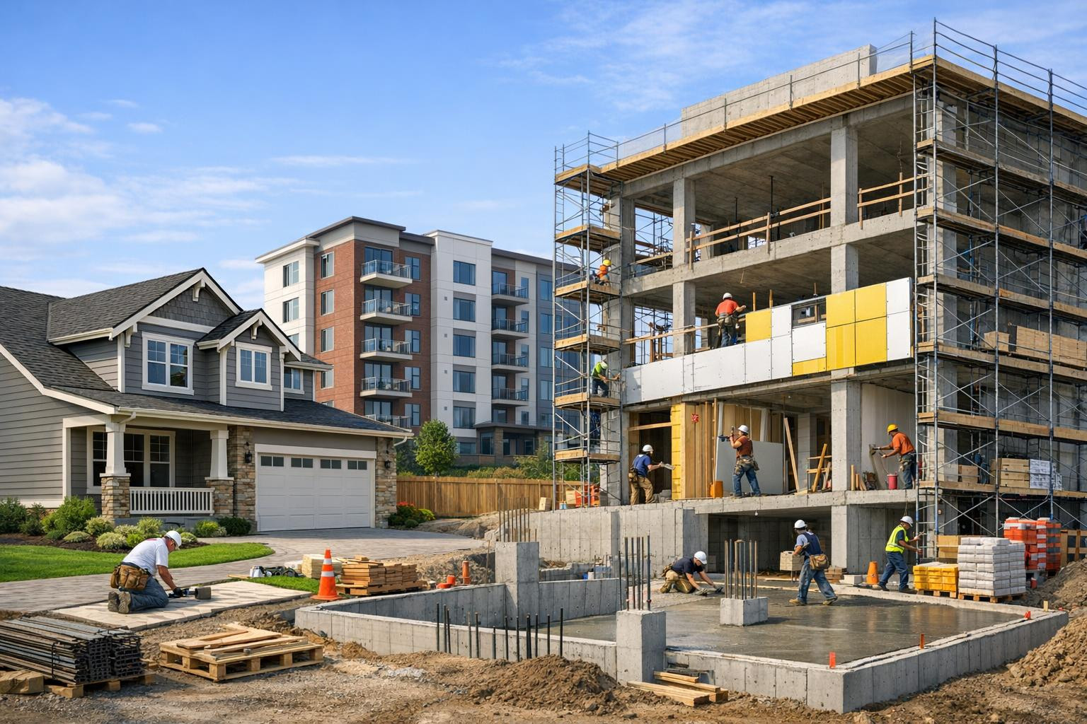 Why choose full solutions for building construction?    A precise, up-to-date and cost-effective   approach ensures that every project - be it residential build