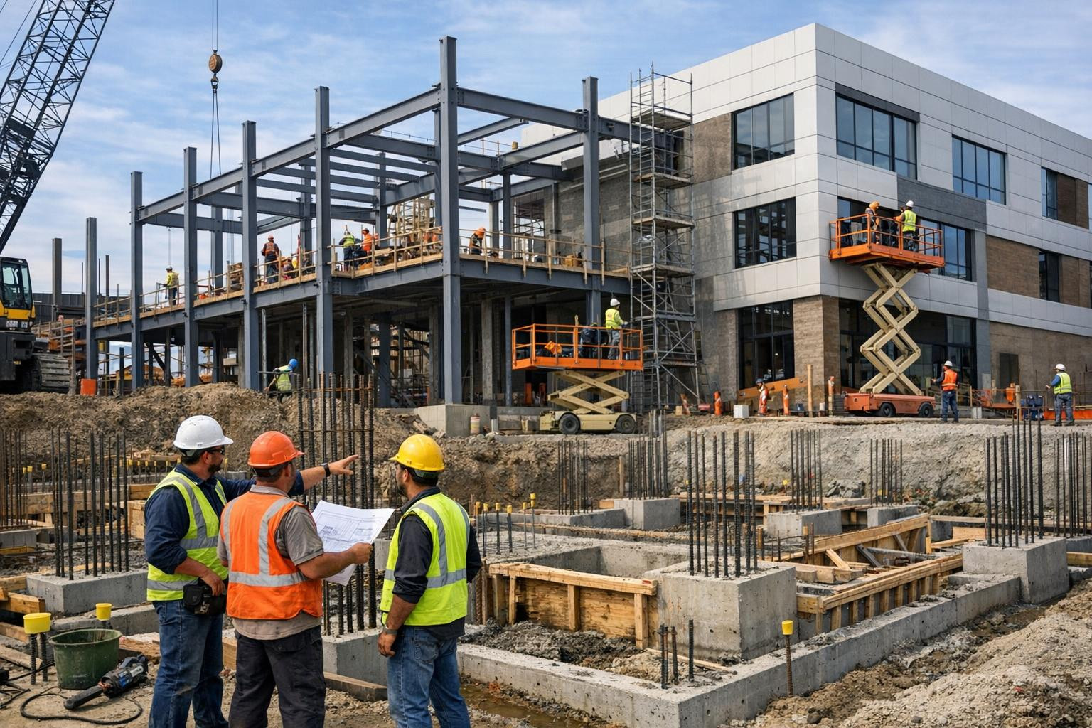 All construction steps from a partner     Full solutions in construction   offer a professional and coordinated approach that combines the preparation of the si