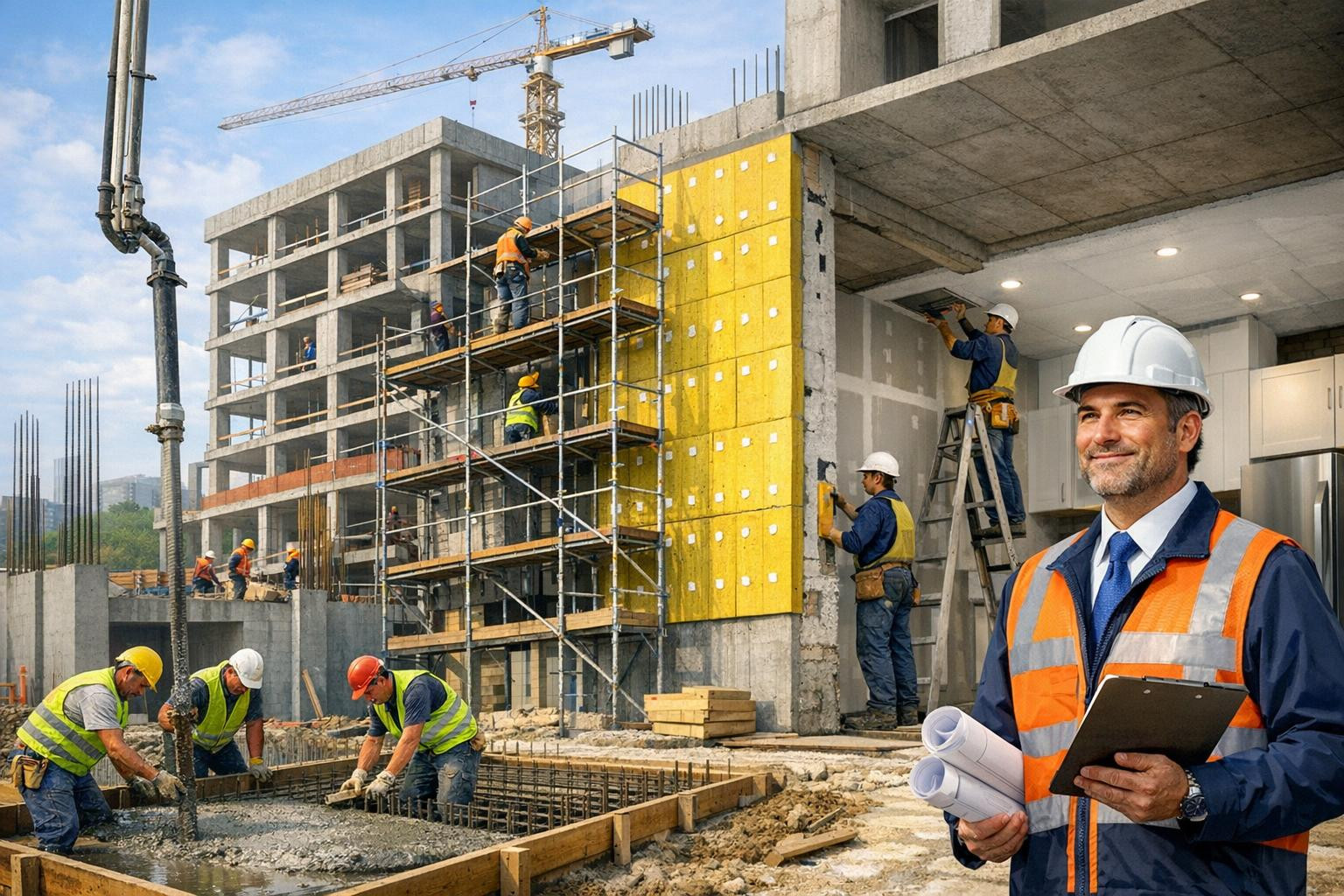 A comprehensive construction solution that leads from the beginning to the transfer of the project    < Full solutions in construction   combine all importan