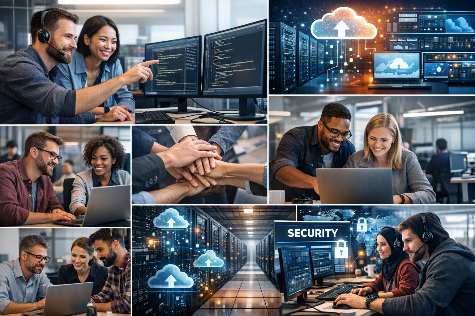 Full solutions IT  combine customised software development, project management, cloud services management, cyber security and daily support to a single, busines