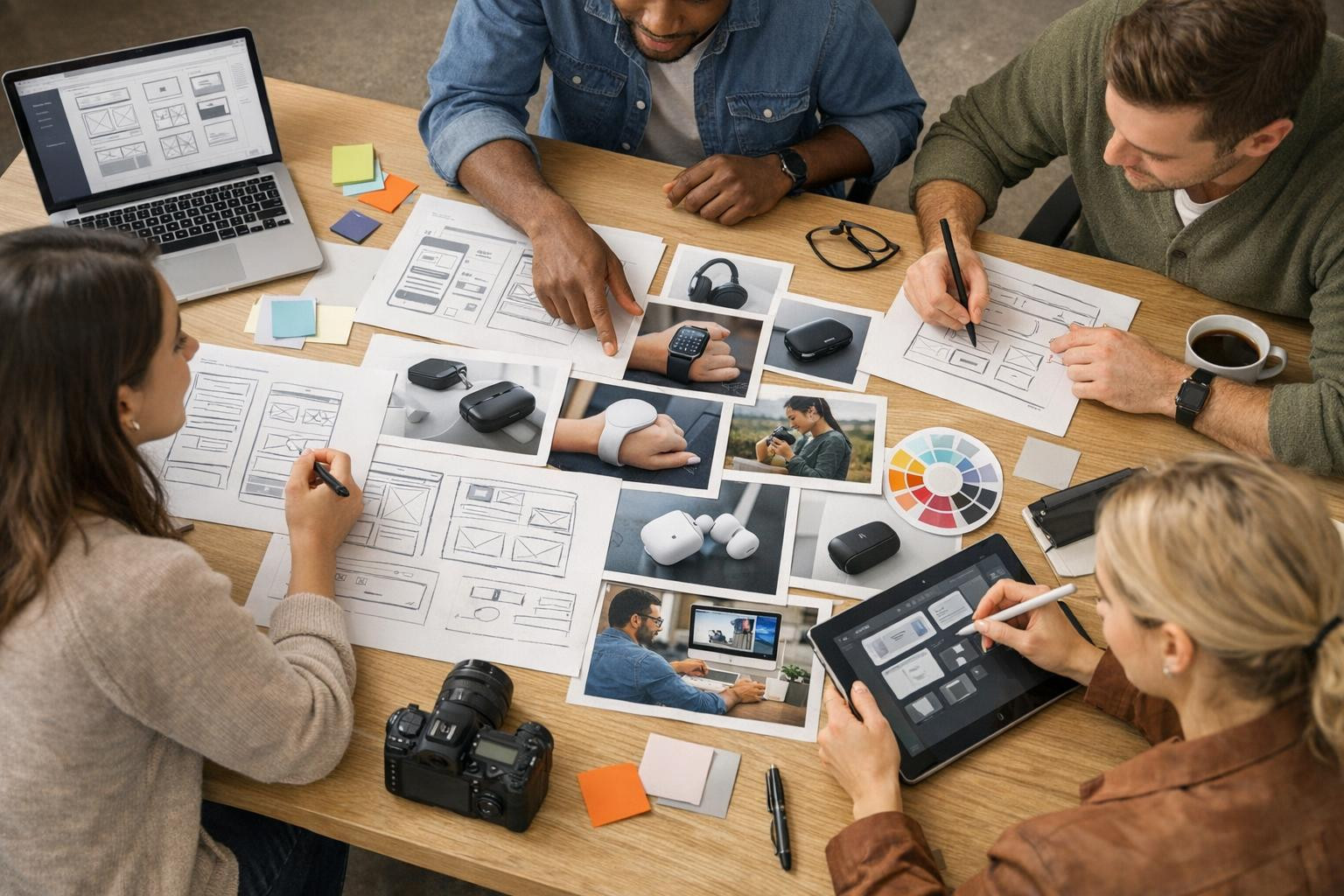 Integrated digital solutions that lead to the idea of a finished product quickly and efficiently.  Combine product development, software development, user exper