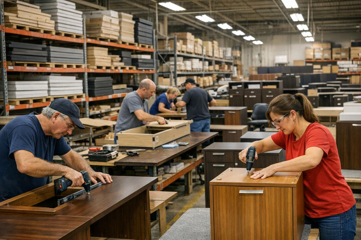 Full furniture service  ensures the entire process from the first line to the last screw: planning, furniture production, furniture component production, transp