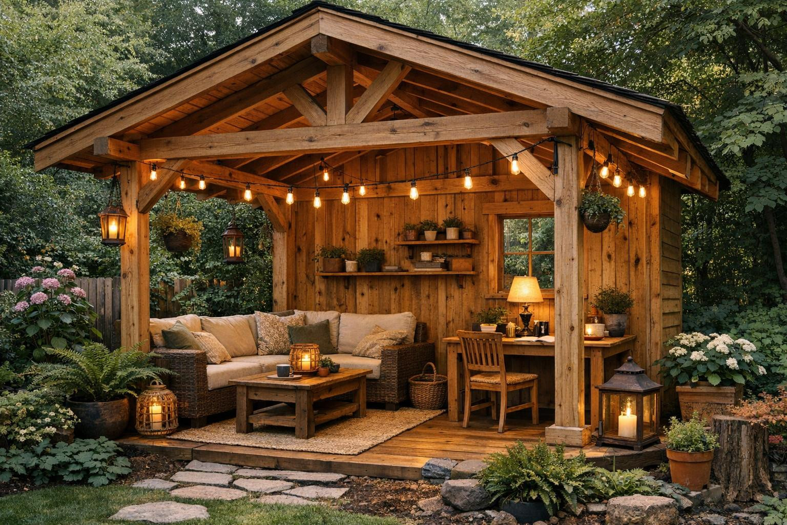 Garden houses and pavilions that create a functional and cosy addition to the garden    Modular pavilion offers a fast and flexible opportunity to create a sepa