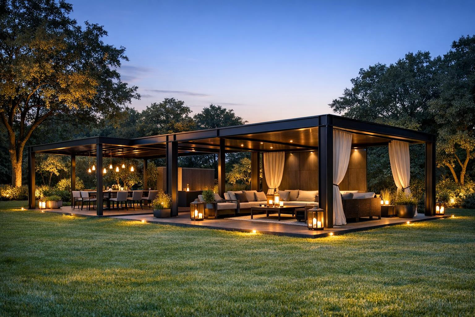 New standard for gardens and public spaces: functional and beautiful outdoor pavilion    Fermodul-pavilions  offer a ready solution for those looking for a styl