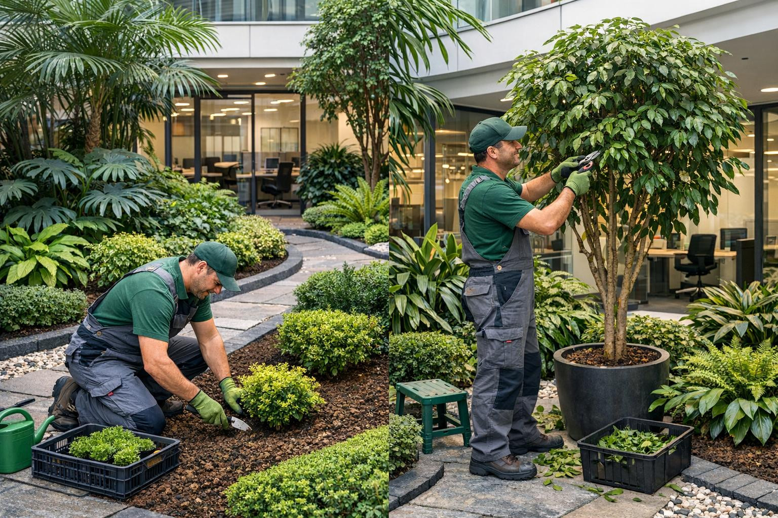 Gardening and horticulture  creates and maintains maintained green areas that make the living environment more attractive and valuable. Complete solutions are o