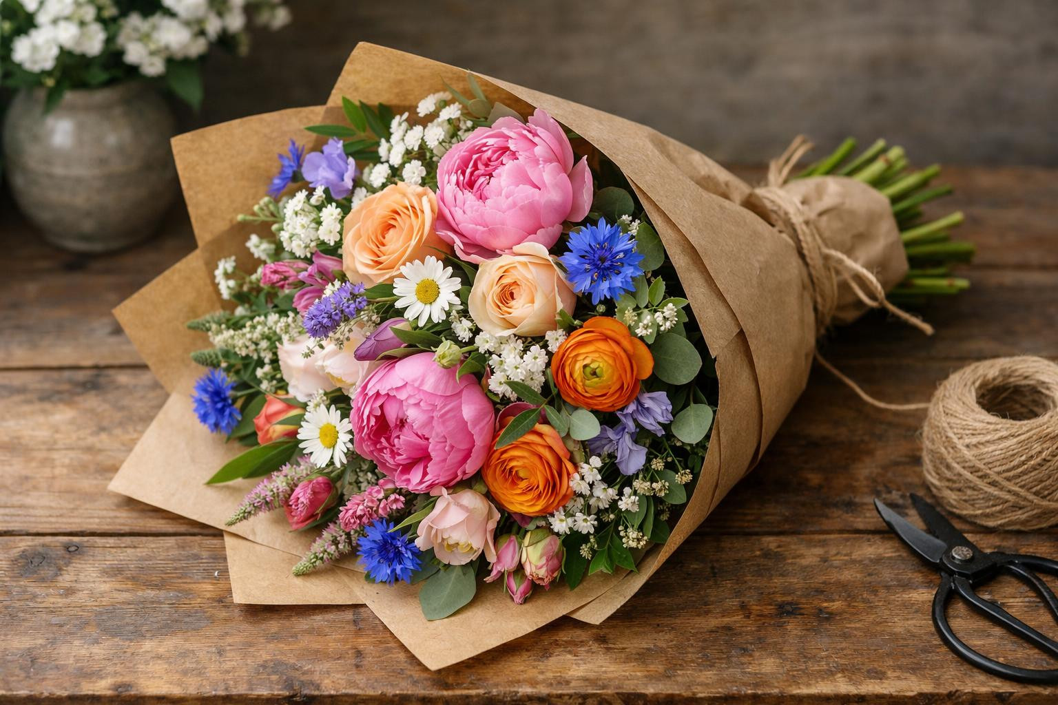 Kinkekimbud  are compositions made of seasonal   fresh flowers   that are ideally suited for birthday, birthday or unexpected surprise. Designed to easily conve