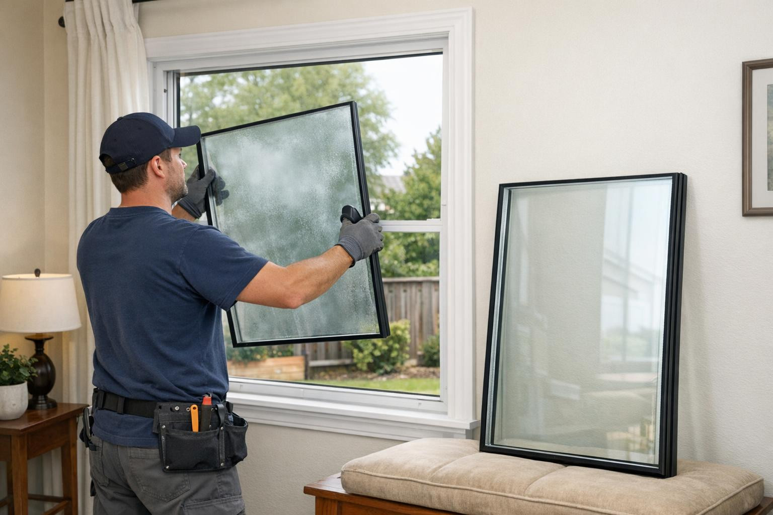 Change of glass   offers a quick and cost-free solution for replacement of fog or damaged   insulation glass   without changing the whole window. When the glass